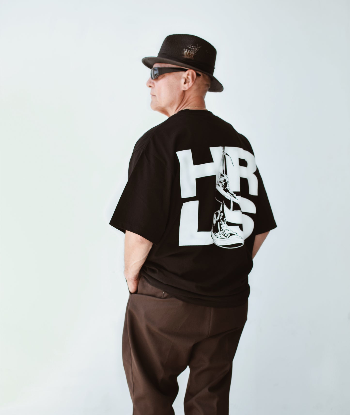 HRLS logo T shirt black
