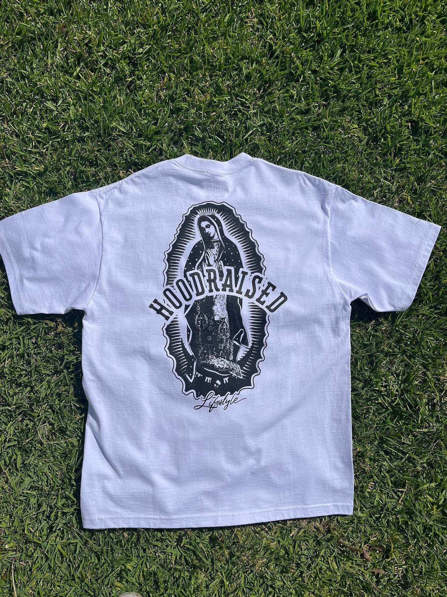 Virgin Mary T shirt white