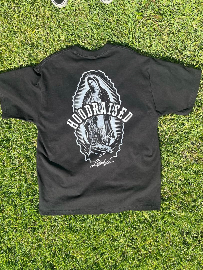 Virgin Mary T shirt black